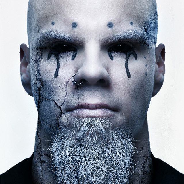 Man white beard black makeup free wallpaper for tablet - medium preview image