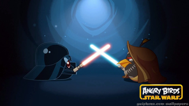 Cartoon fight dark room lightsaber free wallpaper for desktop - medium preview image