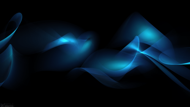 Dark blue abstract background wavy free wallpaper for desktop - medium preview image
