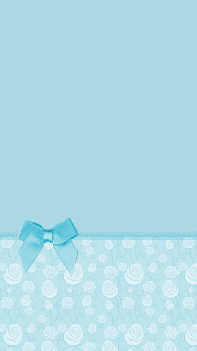 Blue background bow pattern bottom free wallpaper for mobile - medium preview image