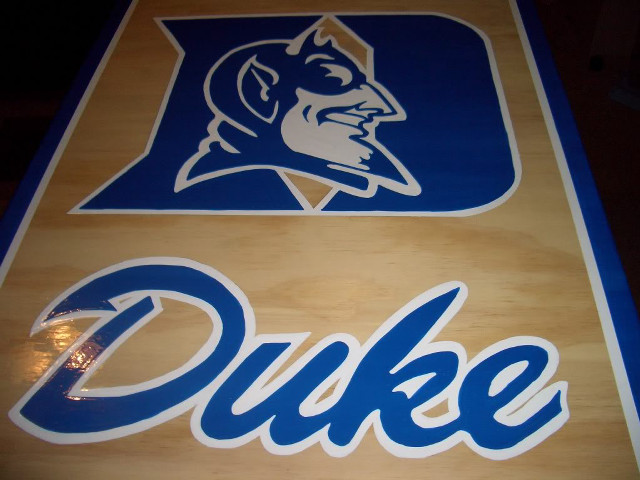 Wooden sign duke logo side free wallpaper for desktop - medium preview image