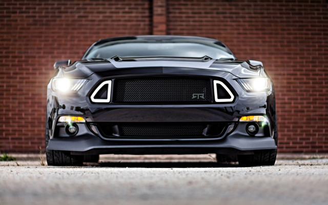 Black mustang brick wall lights free wallpaper for desktop - medium preview image