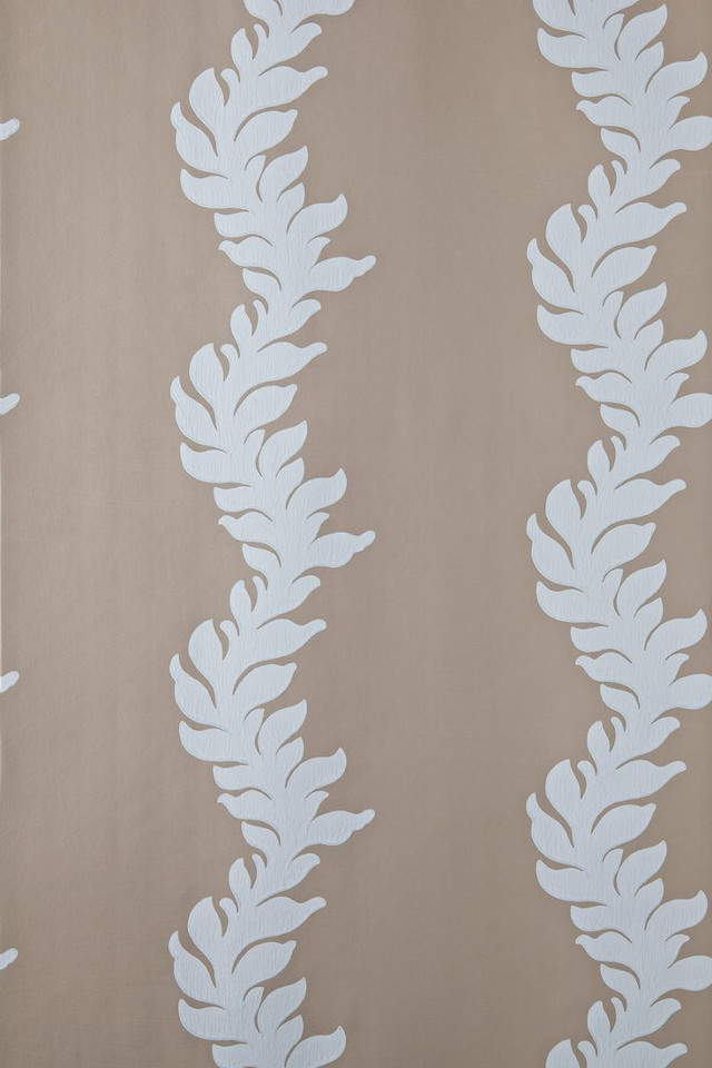White beige wallpaper leaf pattern #2 free wallpaper for mobile - medium preview image
