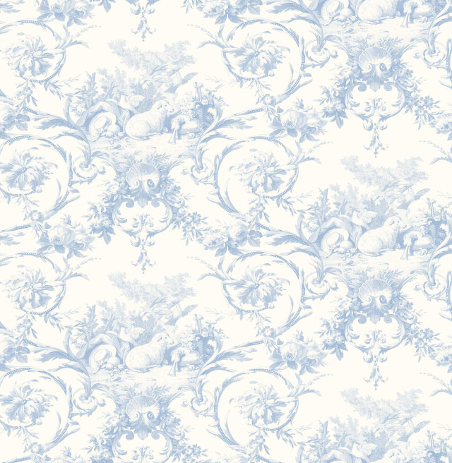 Blue white wallpaper floral design #2 free wallpaper for tablet - medium preview image