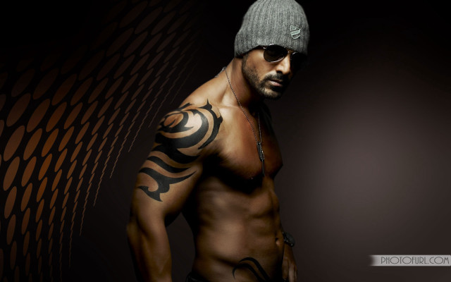 Man tattoo arm hat head free wallpaper for desktop - medium preview image