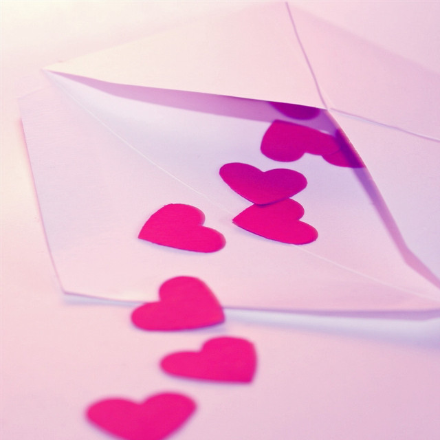 Paper envelope hearts cutout heart free wallpaper for tablet - medium preview image