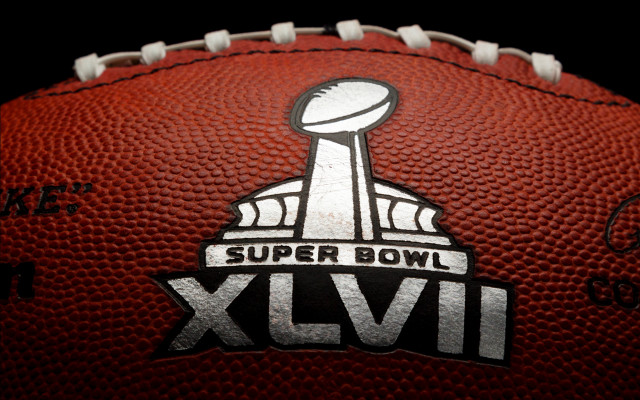Football super bowl logo black free wallpaper for desktop - medium preview image