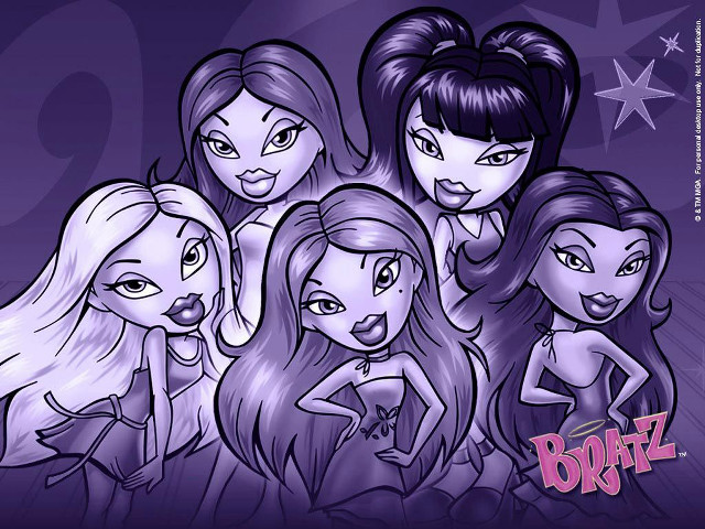 Cartoon girls long hair big free wallpaper for desktop - medium preview image
