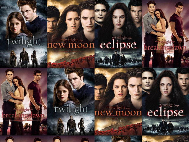 Twilight movie posters characters background free wallpaper for desktop - medium preview image
