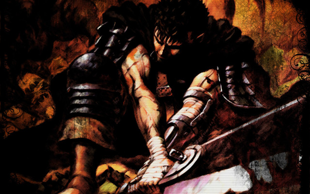 Man sword demon painting artwork #2 free wallpaper for desktop - medium preview image