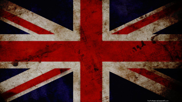 Grungy british flag faded edge free wallpaper for desktop - medium preview image