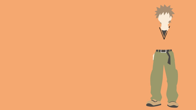 Man tie pants orange background free wallpaper for desktop - medium preview image