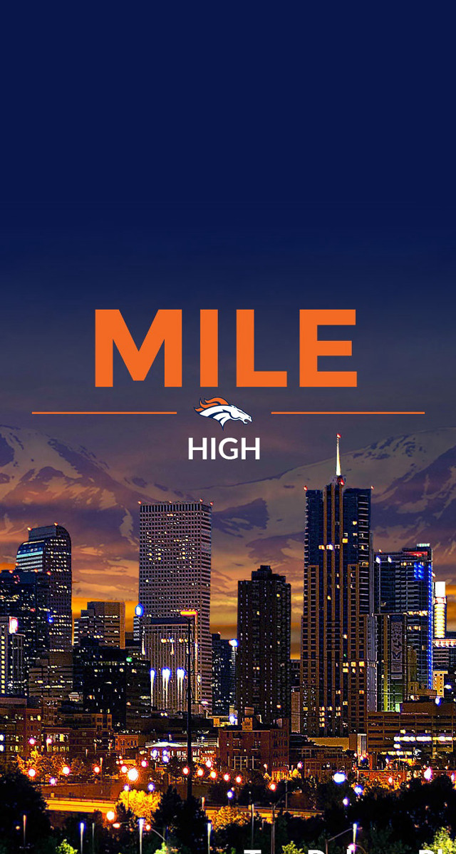 City skyline mile high orange free wallpaper for mobile - medium preview image