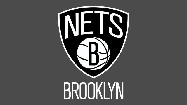 Brooklyn nets logo gray background free wallpaper for desktop - medium preview image