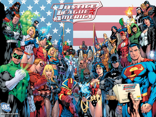 Justice league america group people free wallpaper for desktop - medium preview image