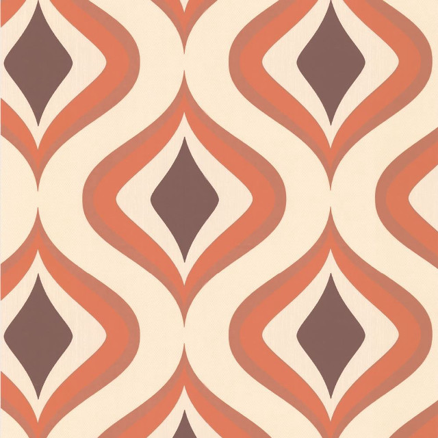 Wavy brown orange wallpaper white free wallpaper for tablet - medium preview image