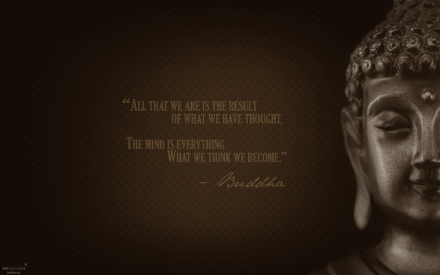 Buddha statue quote inscription peace free wallpaper for desktop - medium preview image