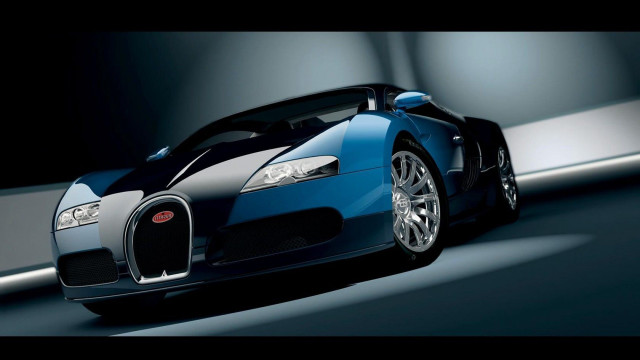Blue bugatti car tunnel road free wallpaper for desktop - medium preview image