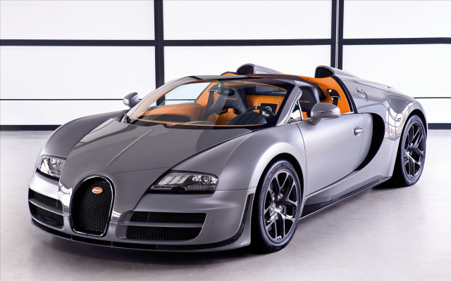 Gray orange bugatti garage black free wallpaper for desktop - medium preview image
