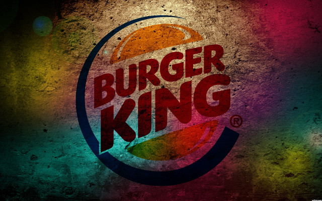 Burger king logo rainbow light free wallpaper for desktop - medium preview image