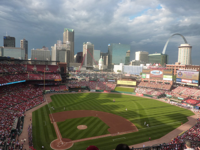 Baseball stadium st louis skyline free wallpaper for desktop - medium preview image
