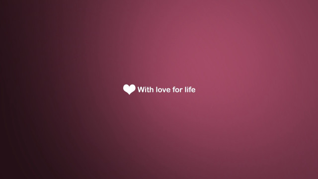 Pink heart love for life #2 free wallpaper for desktop - medium preview image