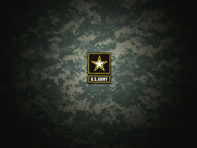 Military emblem black background green free wallpaper for desktop - medium preview image