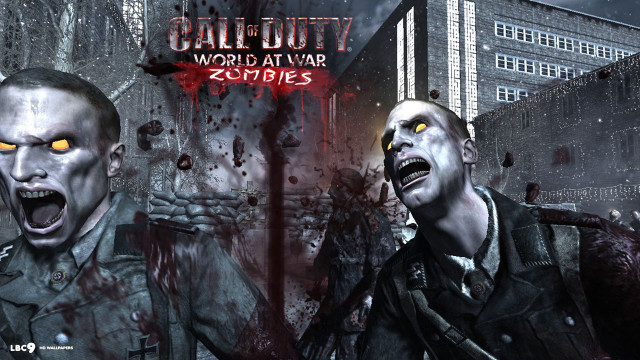 Zombies yellow eyes blood faces free wallpaper for desktop - medium preview image