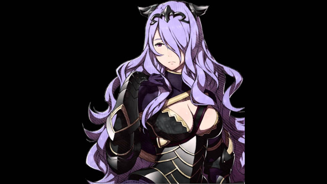 Woman purple hair horns head free wallpaper for desktop - medium preview image