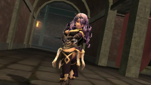 Woman costume hallway sword helmet free wallpaper for desktop - medium preview image