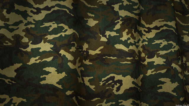 Camouflage fabric closeup green brown free wallpaper for desktop - medium preview image