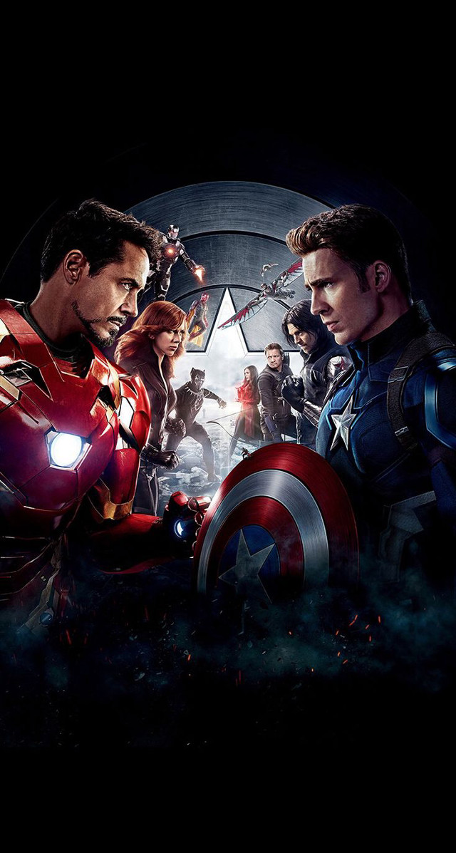 Avengers movie poster characters background #4 free wallpaper for mobile - medium preview image