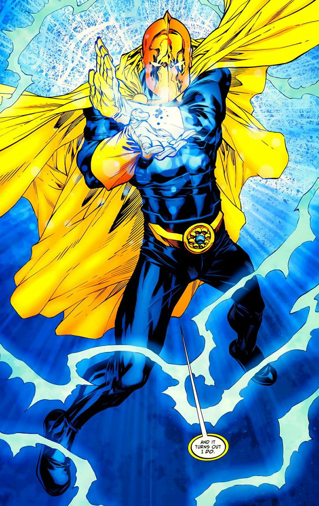 Man yellow cape flying arms free wallpaper for mobile - medium preview image