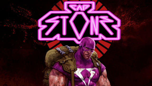 Purple man armor veins logo free wallpaper for desktop - medium preview image