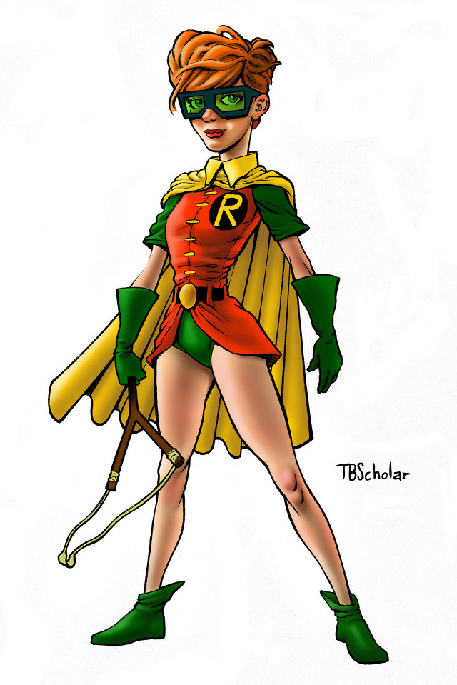 Superhero ashcan green mask yellow free wallpaper for mobile - medium preview image