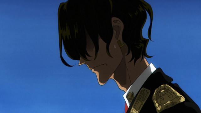 Man long hair suit sky free wallpaper for desktop - medium preview image