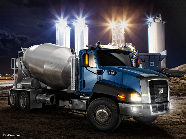 Blue truck cement plant night free wallpaper for desktop - medium preview image
