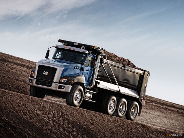 Dump truck dirt road desert free wallpaper for desktop - medium preview image