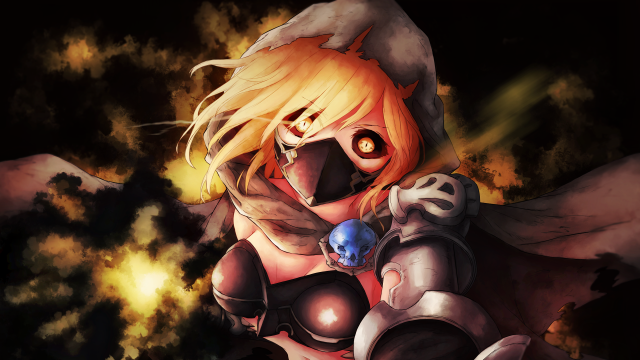 Blonde woman blue ball gun free wallpaper for desktop - medium preview image