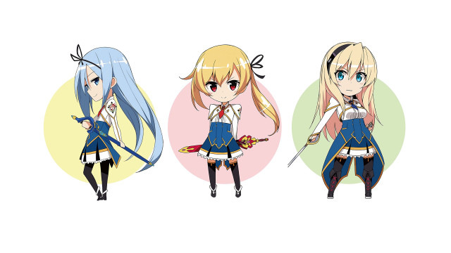 Anime girls long hair blue #9 free wallpaper for desktop - medium preview image