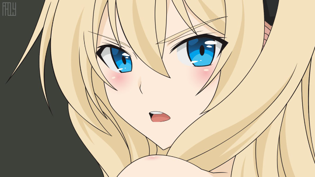 Blonde girl blue eyes long free wallpaper for desktop - medium preview image