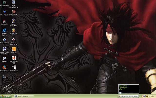 Man red cape sword computer free wallpaper for desktop - medium preview image