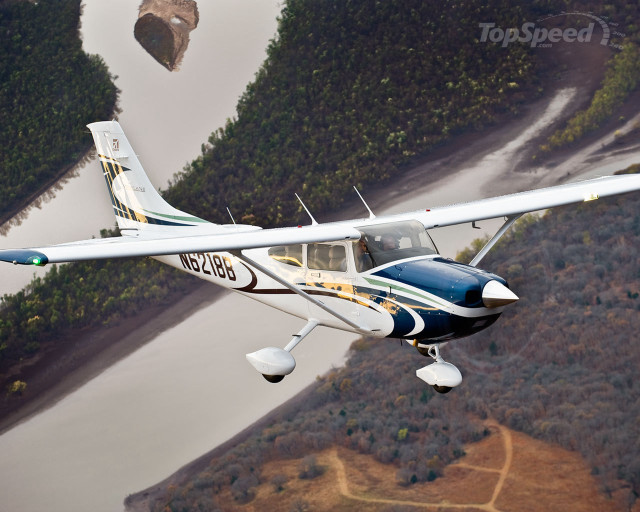 Small plane forest hillside river free wallpaper for desktop - medium preview image
