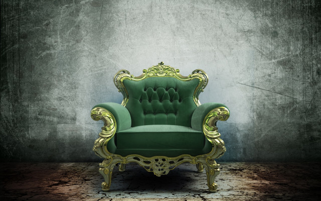 Green chair room wall floor free wallpaper for desktop - medium preview image
