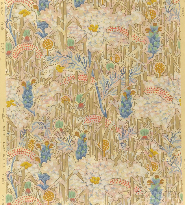 Forest trees flowers bird painting free wallpaper for tablet - medium preview image