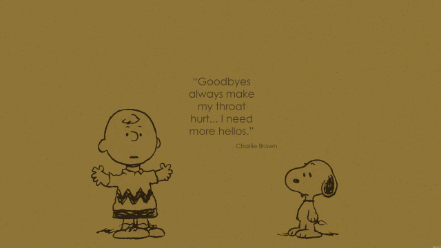 Cartoon person dog quote goodbye free wallpaper for desktop - medium preview image