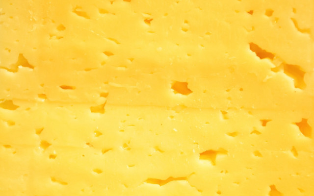 Cheese holes yellow background white free wallpaper for desktop - medium preview image