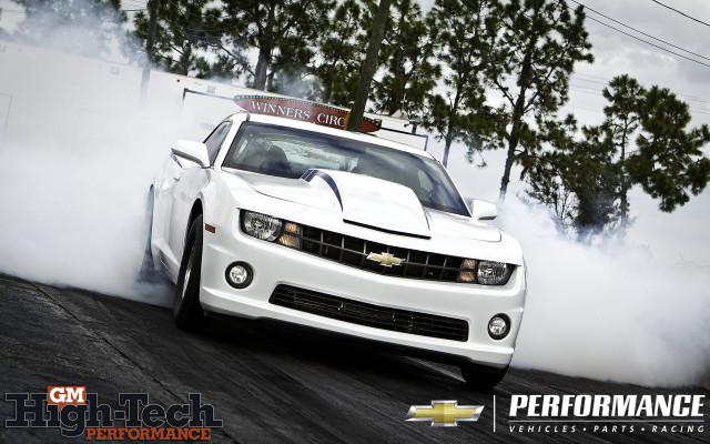 White car smoke hood driving free wallpaper for desktop - medium preview image