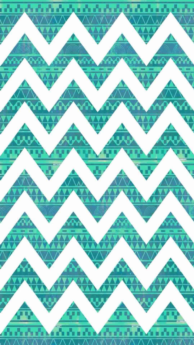 Blue white chevron green background free wallpaper for mobile - medium preview image