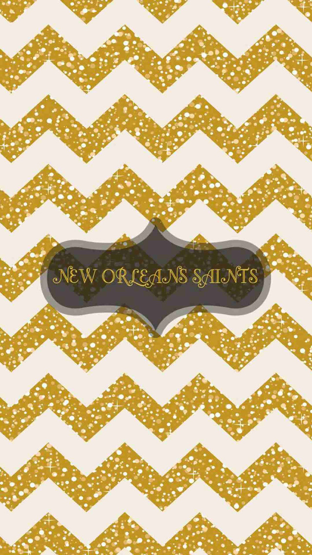 Saints chevron pattern black border free wallpaper for mobile - medium preview image